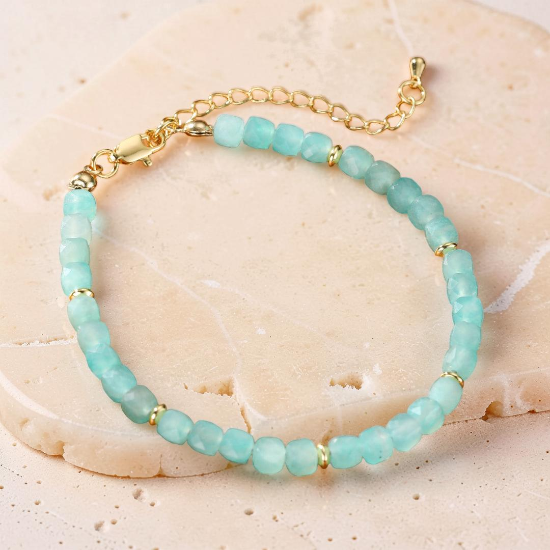 ATELIER-TIBET – Bracelet Amazonite – Reflet d'Aurore