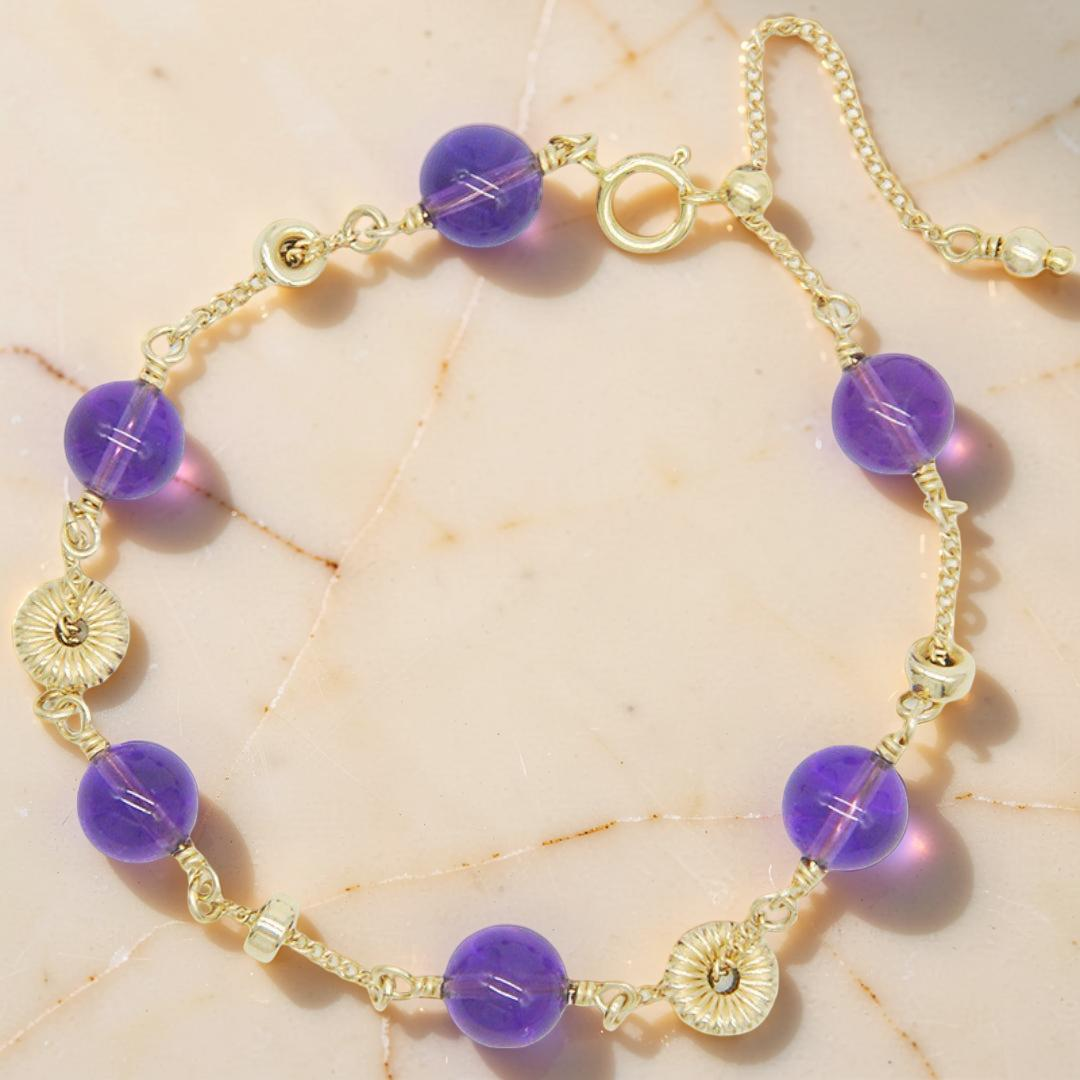 ATELIER-TIBET – Bracelet Améthyste – Rayonnement Violet