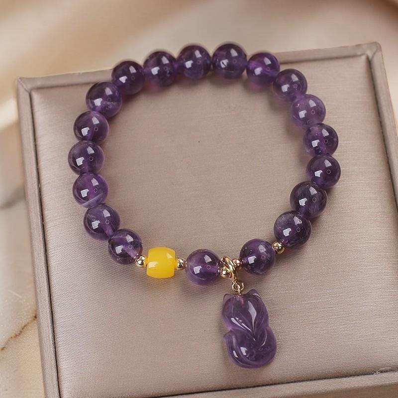 ATELIER-TIBET – Bracelet Améthyste – Renardeau