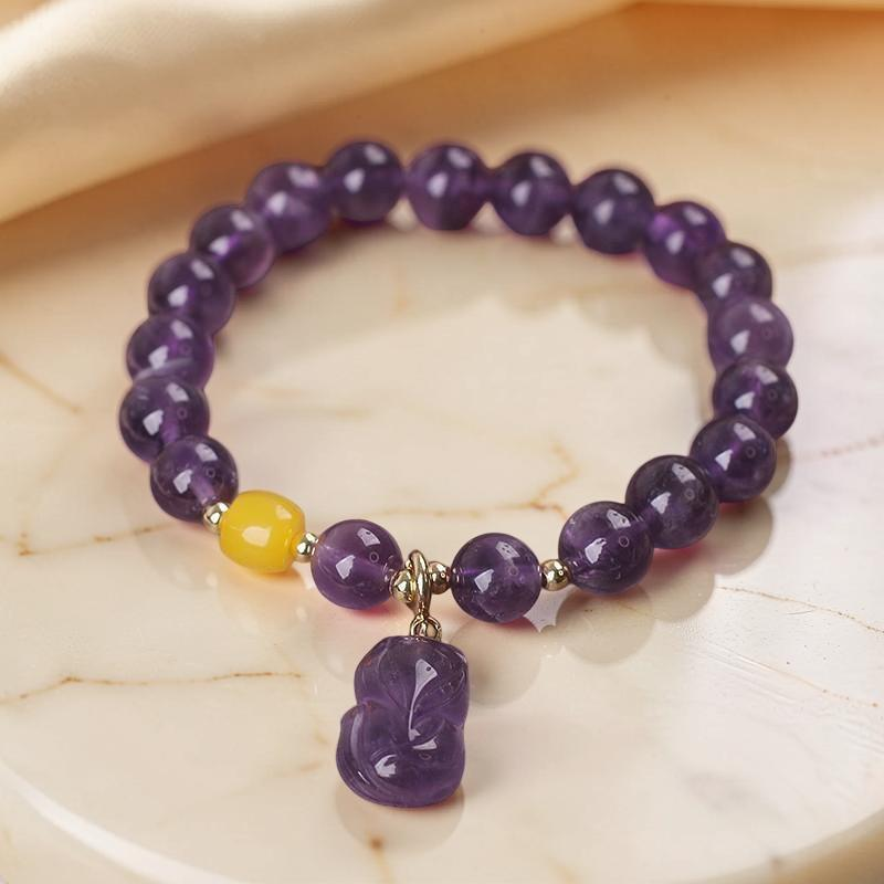 ATELIER-TIBET – Bracelet Améthyste – Renardeau