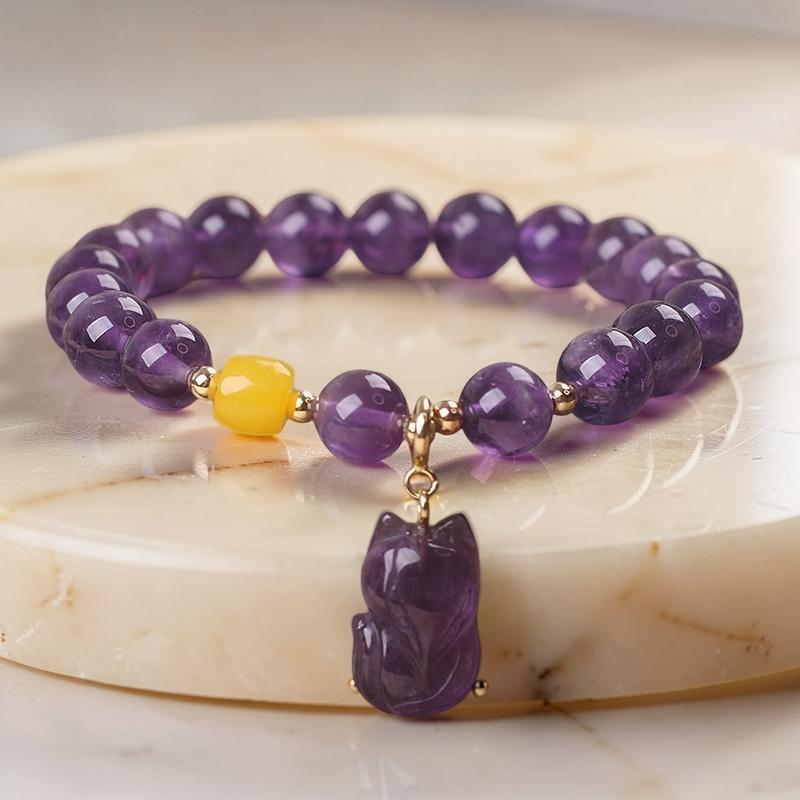 ATELIER-TIBET – Bracelet Améthyste – Renardeau