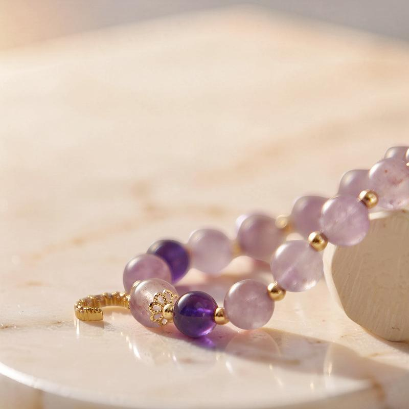 ATELIER-TIBET – Bracelet Améthyste  – Sérénité Lunaire