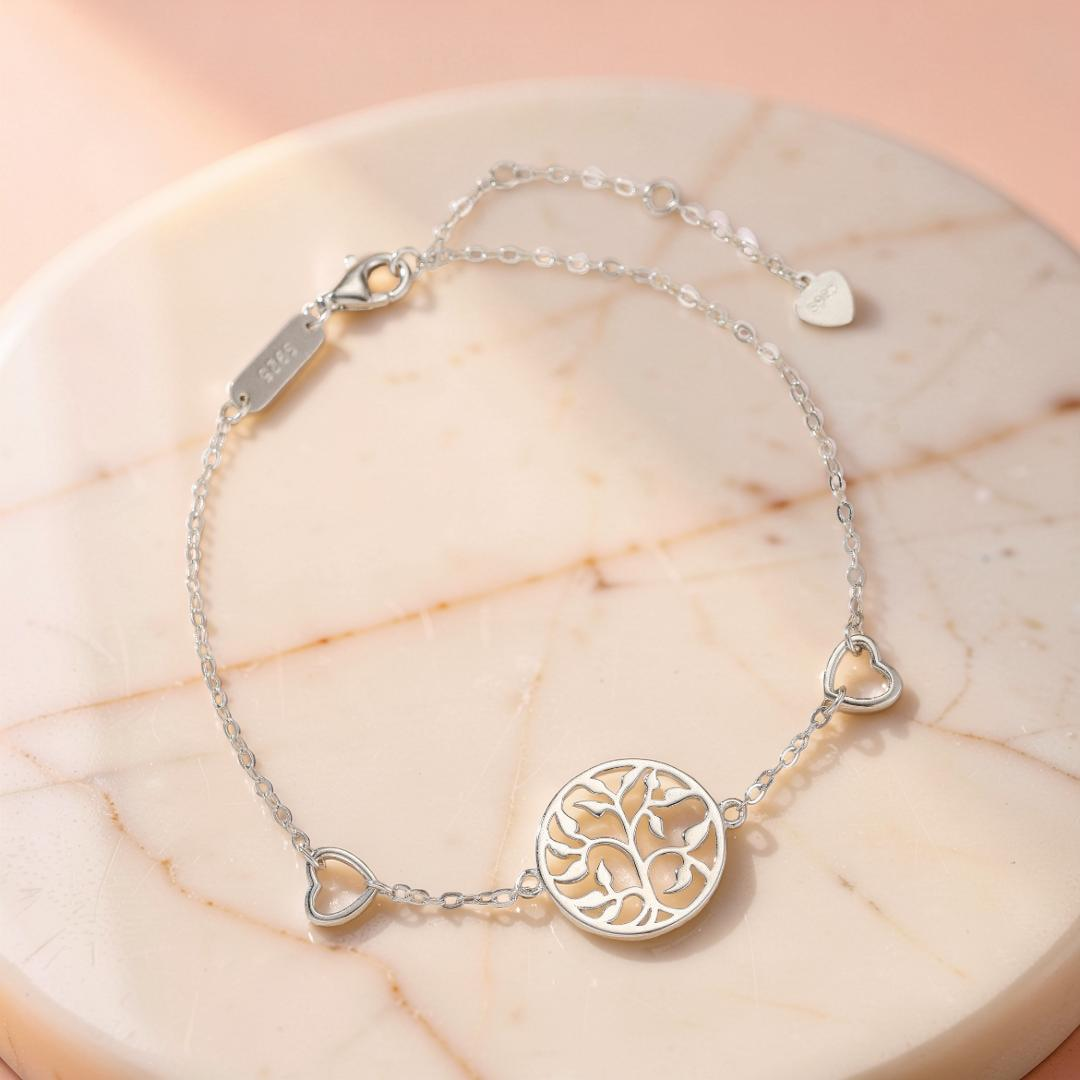 ATELIER-TIBET – Bracelet Arbre de Vie – Amour et Vitalité, Argent 925