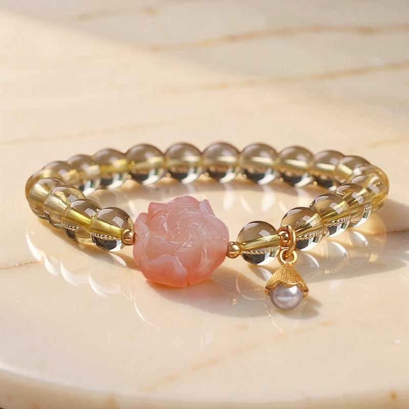 ATELIER-TIBET – Bracelet Citrine – Fleur d'Abondance