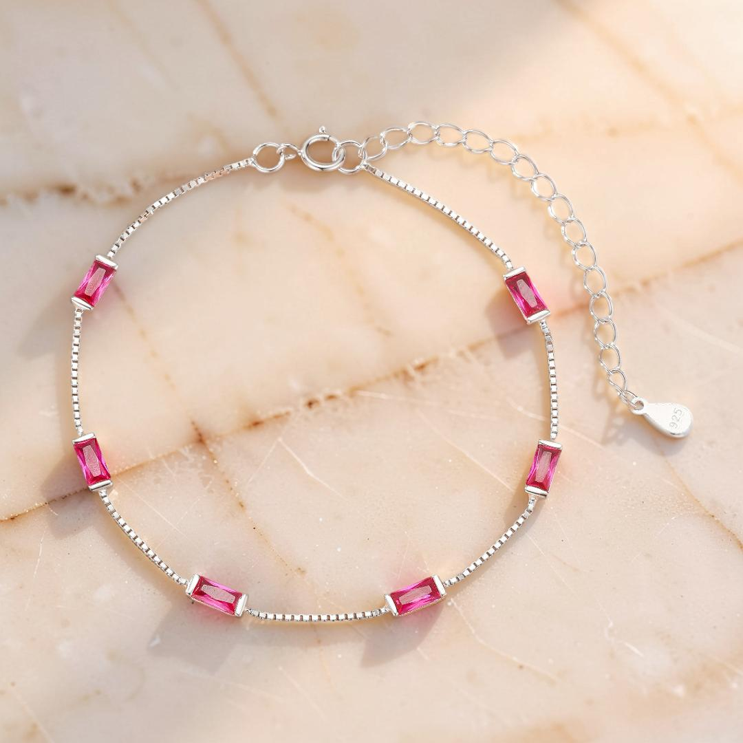 ATELIER-TIBET – Bracelet Cornaline – Charme de Feu, Argent