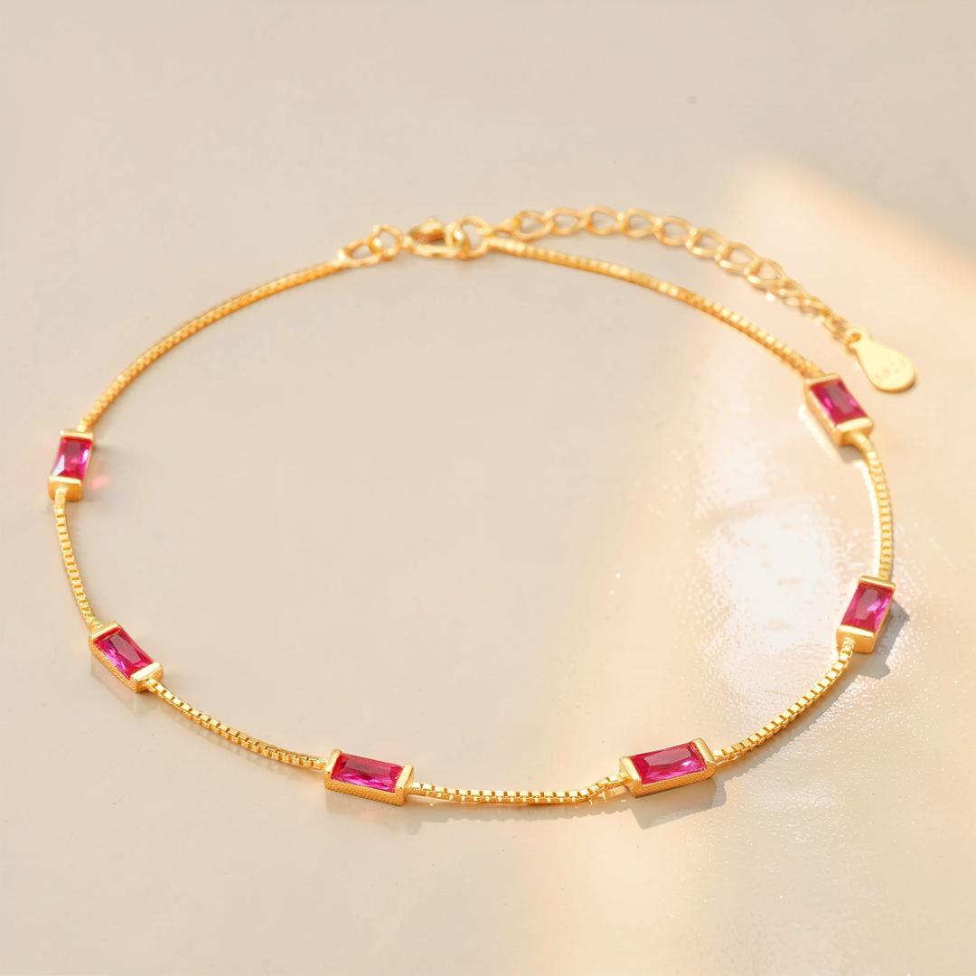 ATELIER-TIBET – Bracelet Cornaline – Charme de Feu, Argent