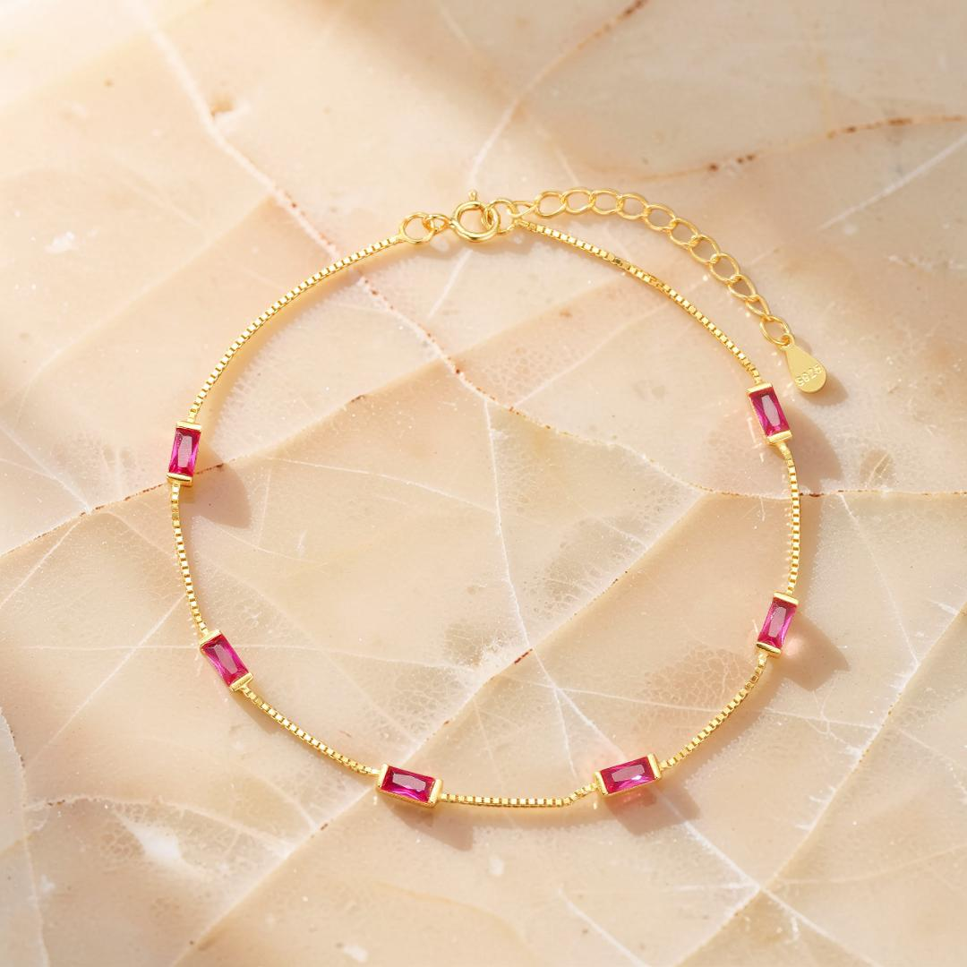 ATELIER-TIBET – Bracelet Cornaline – Charme de Feu, Argent