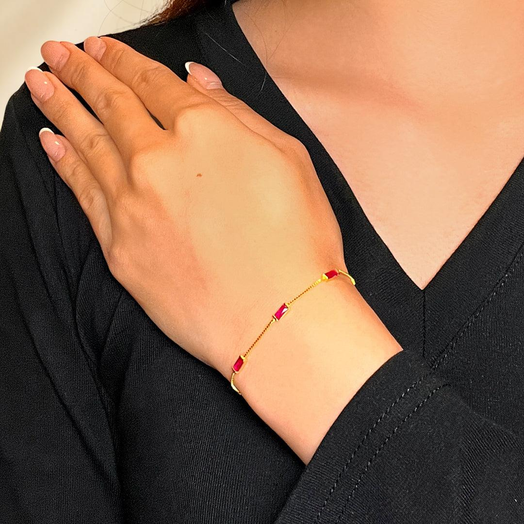 ATELIER-TIBET – Bracelet Cornaline – Charme de Feu, Argent