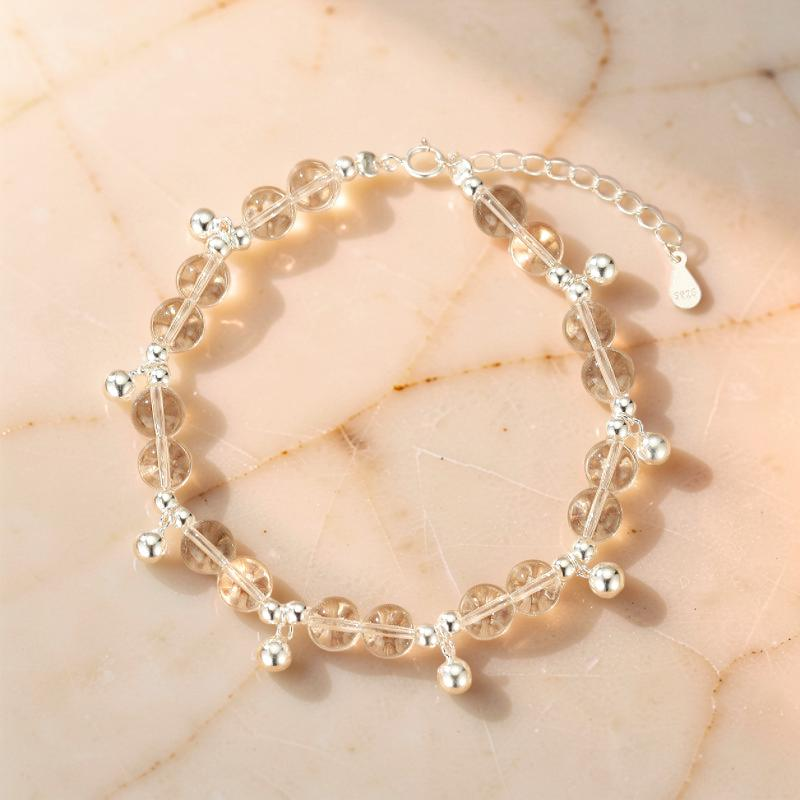 ATELIER-TIBET – Bracelet Cristal de Roche – Éclat de Pureté, Argent