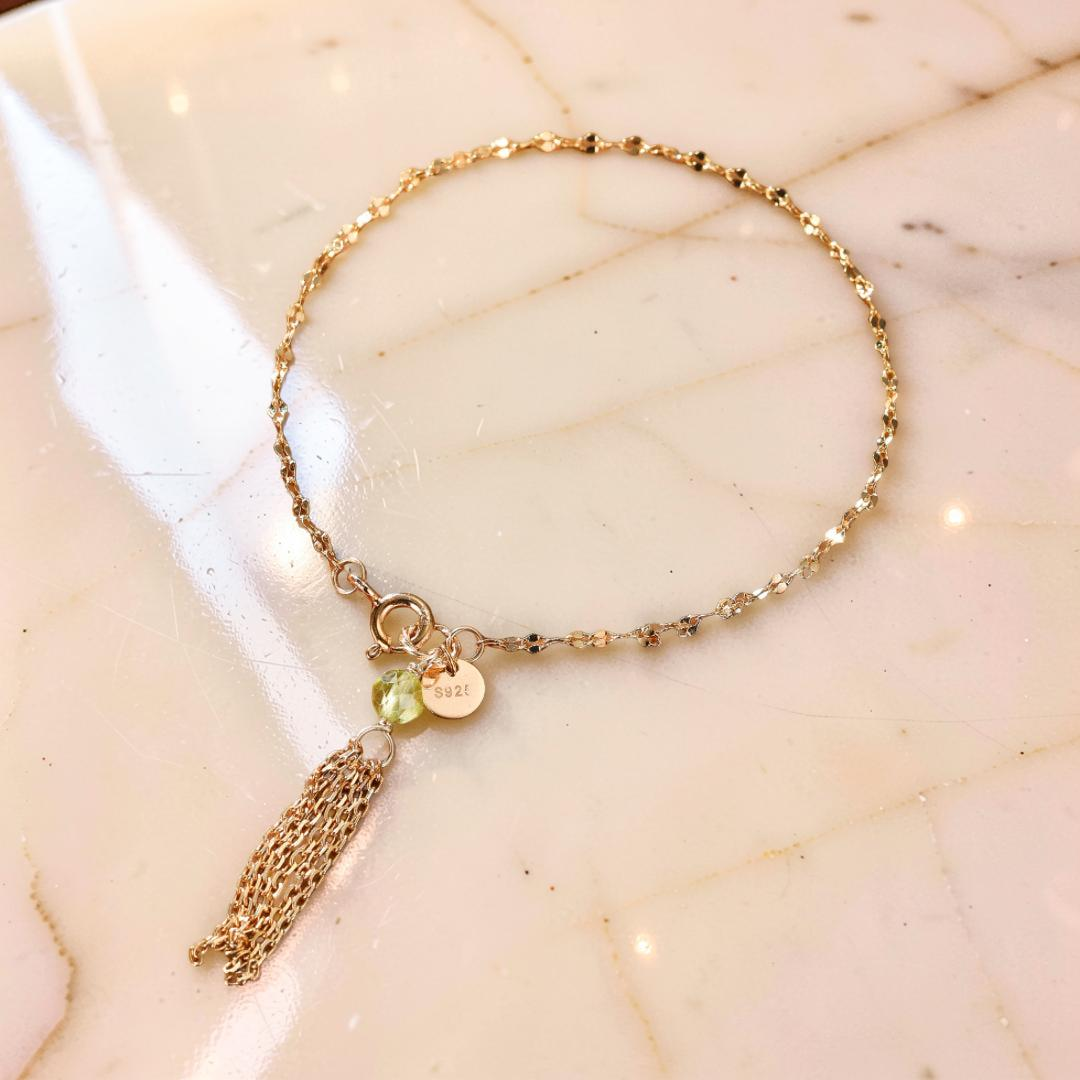 ATELIER-TIBET – Bracelet Fin en Amazonite, Lapis Lazuli ou Péridot – Petits Éclats
