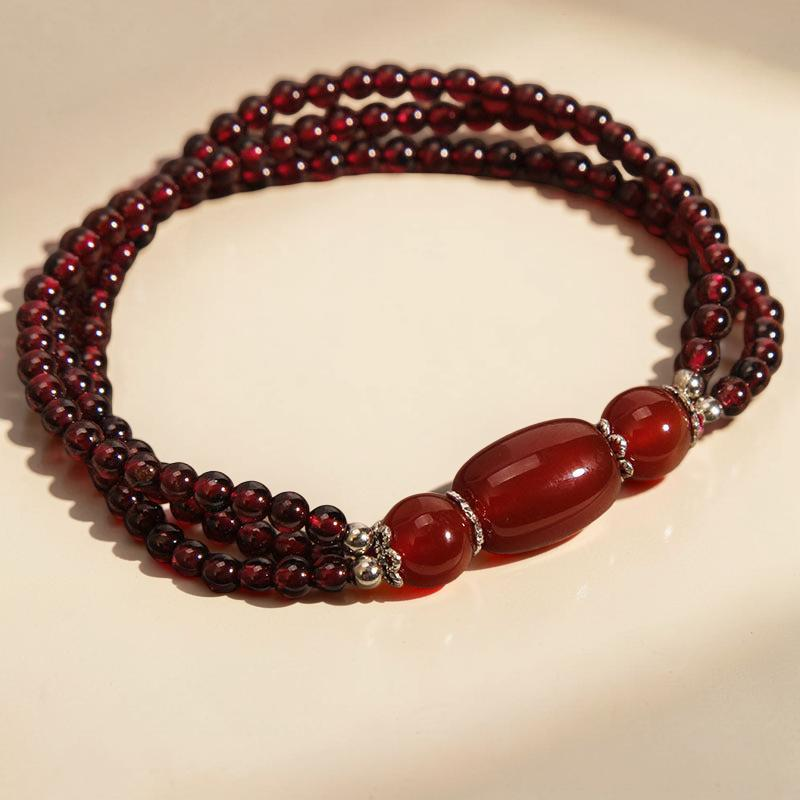 ATELIER-TIBET – Bracelet Grenat – Énergie Positive