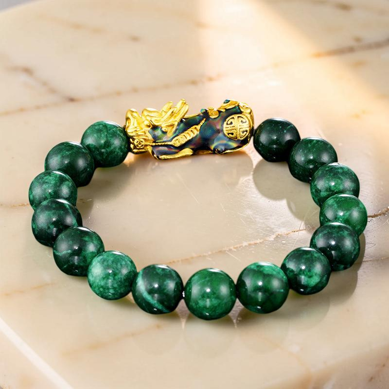 ATELIER-TIBET – Bracelet Jade et Pi Xiu – Harmonie Céleste