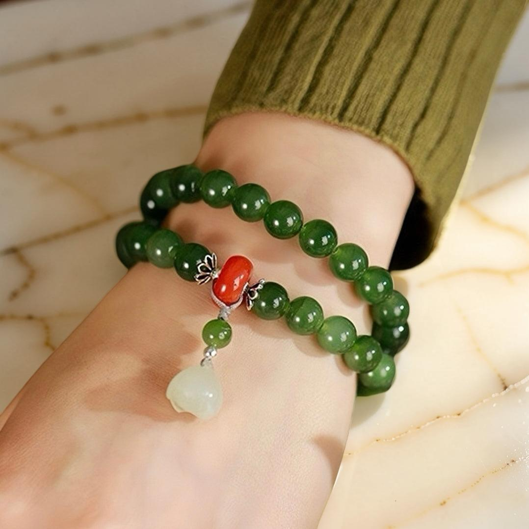 ATELIER-TIBET – Bracelet Jade – Lotus Sérénité