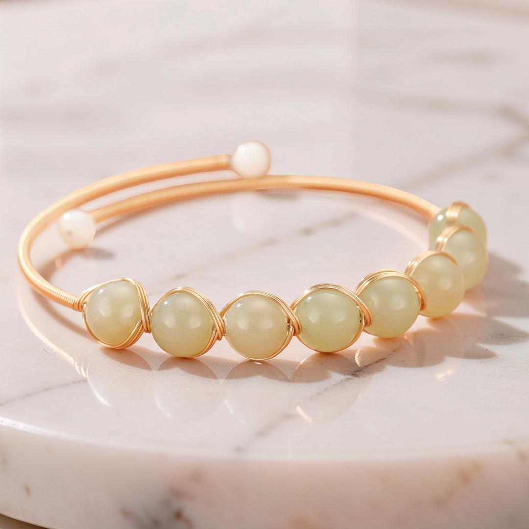 ATELIER-TIBET – Bracelet Jade Néphrite – Harmonie Céleste