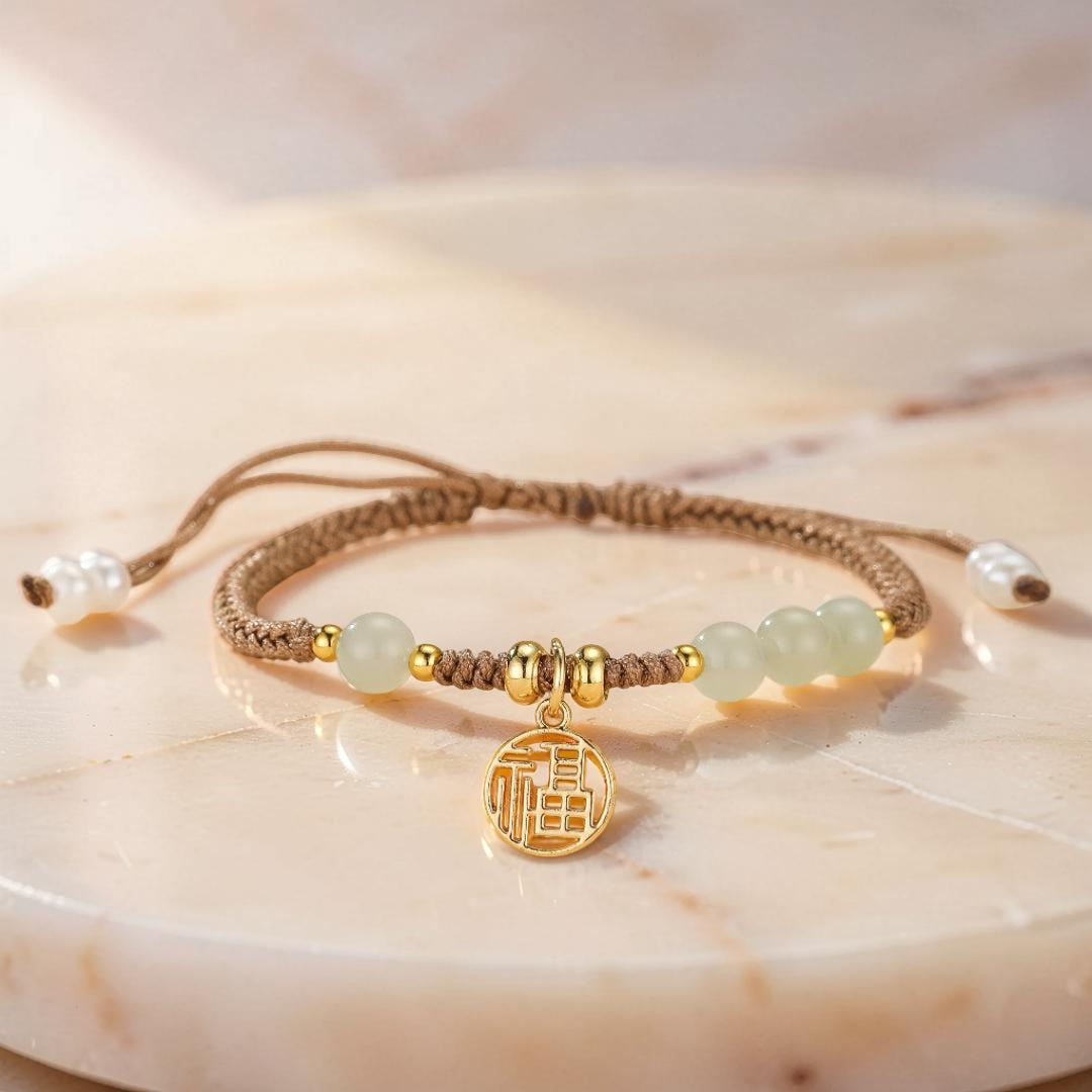 ATELIER-TIBET – Bracelet Jade – Réussite et Rassurance