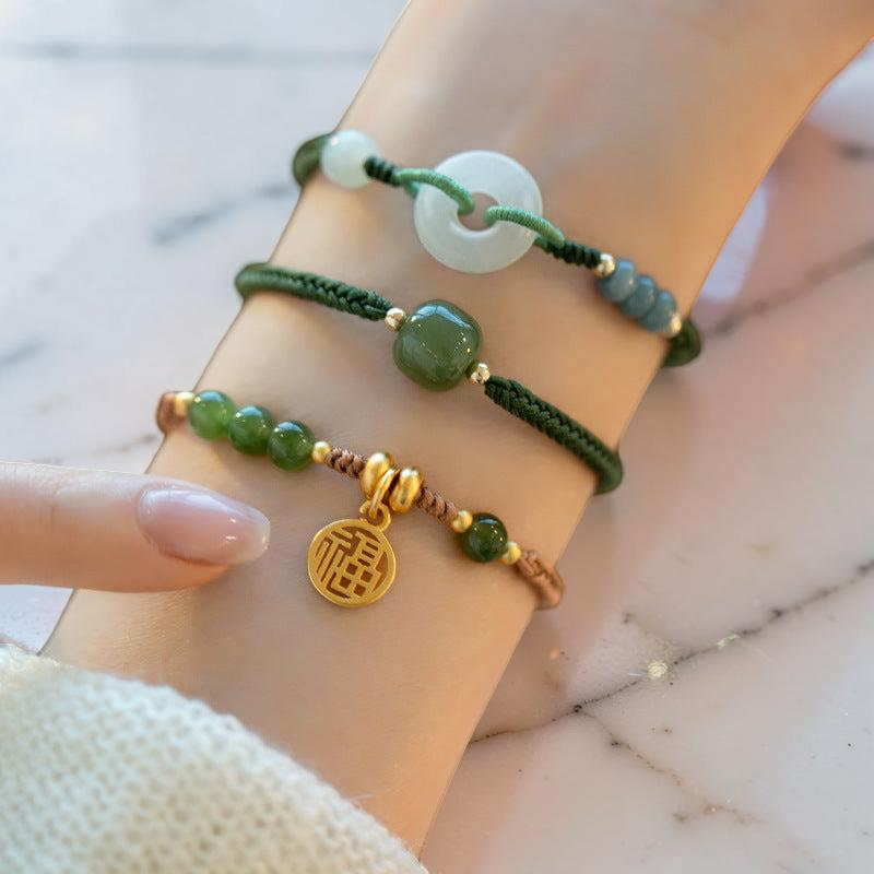 ATELIER-TIBET – Bracelet Jade – Réussite et Rassurance