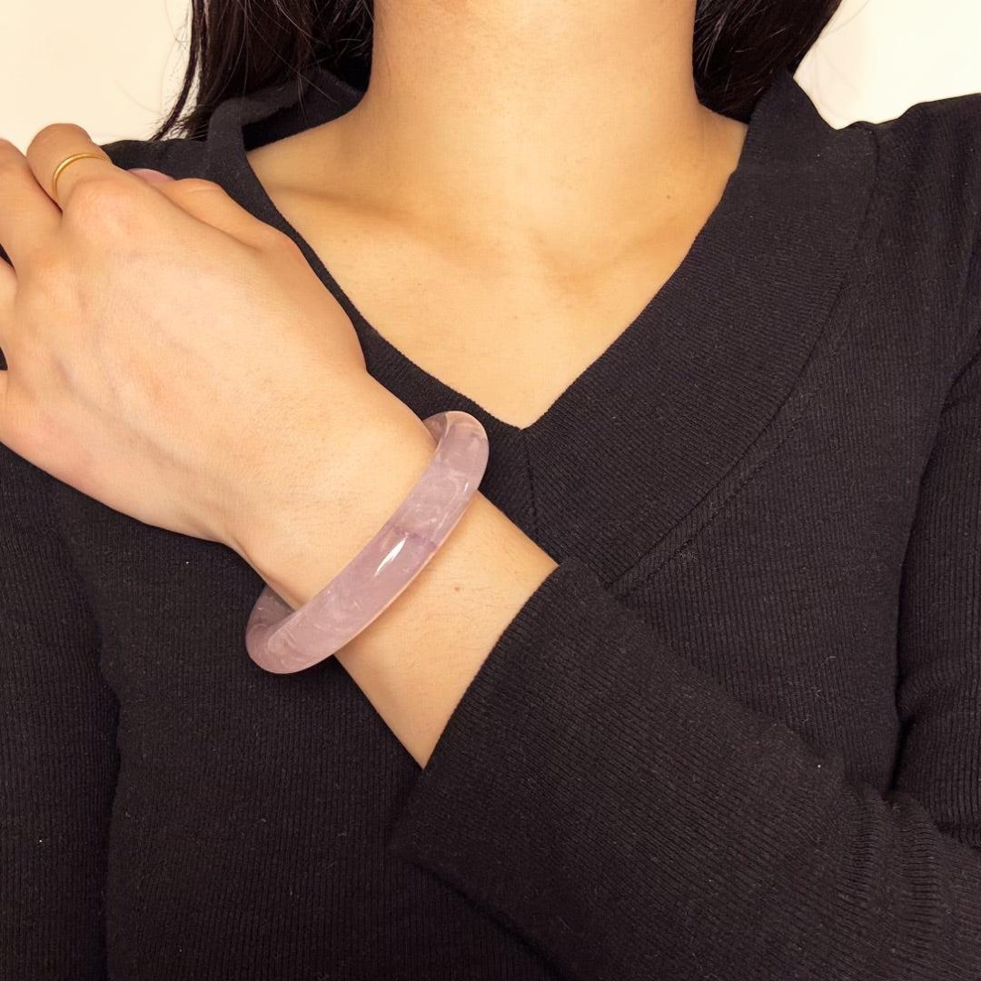 ATELIER-TIBET – Bracelet Jonc Améthyste – Sérénité Sacrée