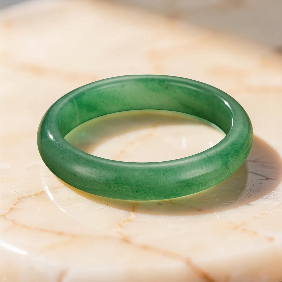 ATELIER-TIBET – Bracelet Jonc Aventurine – Vitalité Tranquille