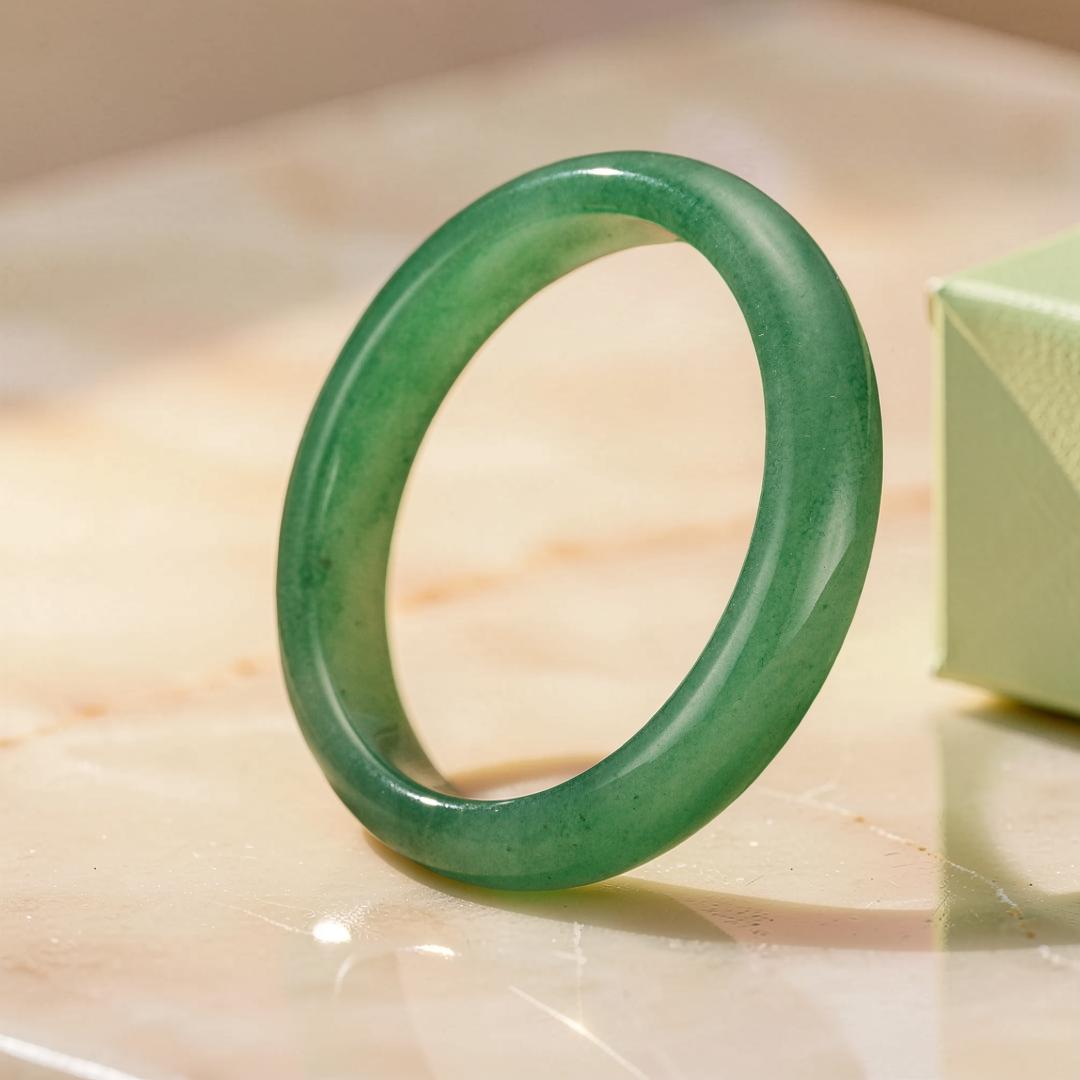 ATELIER-TIBET – Bracelet Jonc Aventurine – Vitalité Tranquille