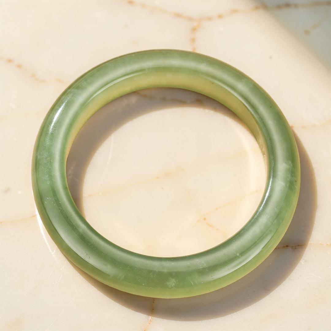 ATELIER-TIBET – Bracelet Jonc Jade – Vert d’Eau