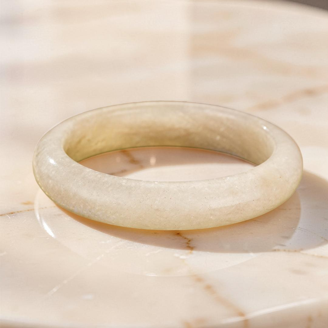 ATELIER-TIBET – Bracelet Jonc Pierre de Lune – Aura Lunaire