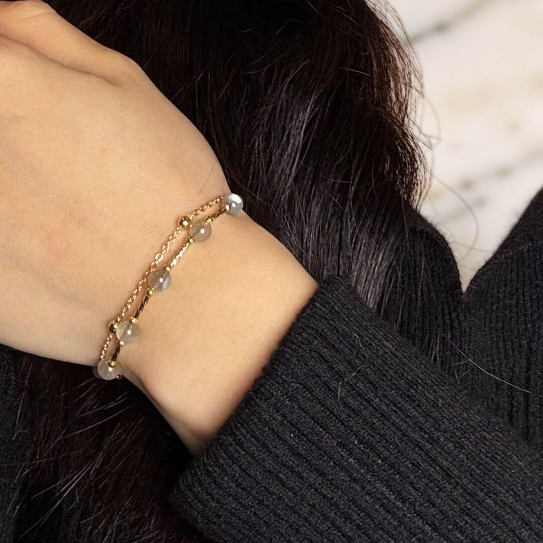 ATELIER-TIBET – Bracelet Labradorite – Magie Lunaire