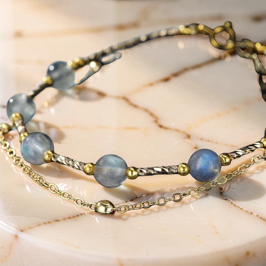 ATELIER-TIBET – Bracelet Labradorite – Magie Lunaire
