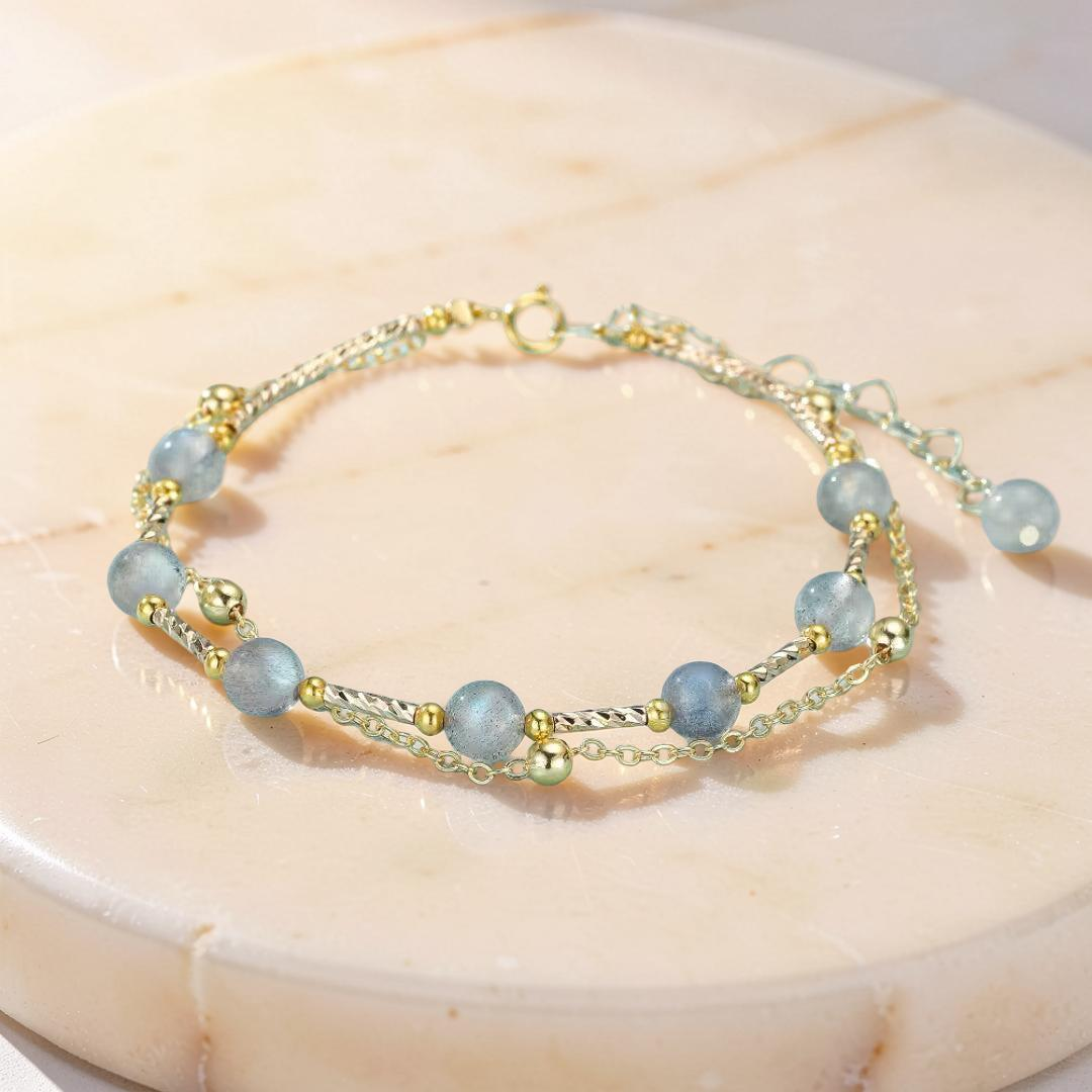 ATELIER-TIBET – Bracelet Labradorite – Magie Lunaire