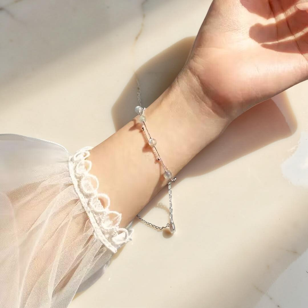 ATELIER-TIBET – Bracelet Labradorite – Ombre et Lumière, Argent