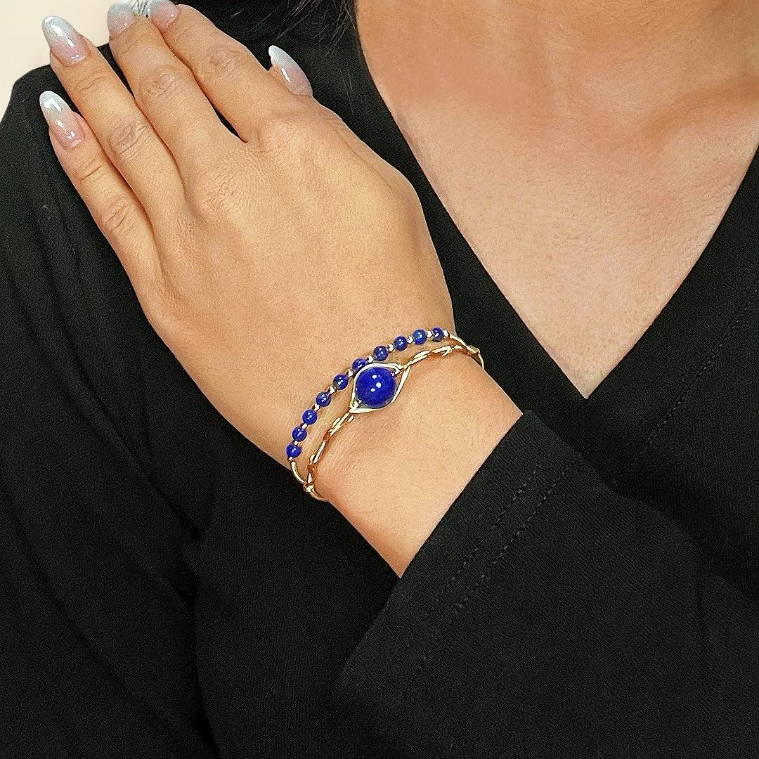 ATELIER-TIBET – Bracelet Lapis Lazuli – Œil Intuitif