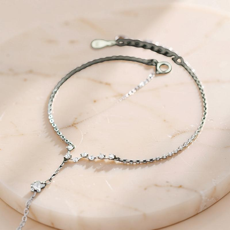 ATELIER-TIBET – Bracelet Lune et Étoile – Septentrion, Argent 925