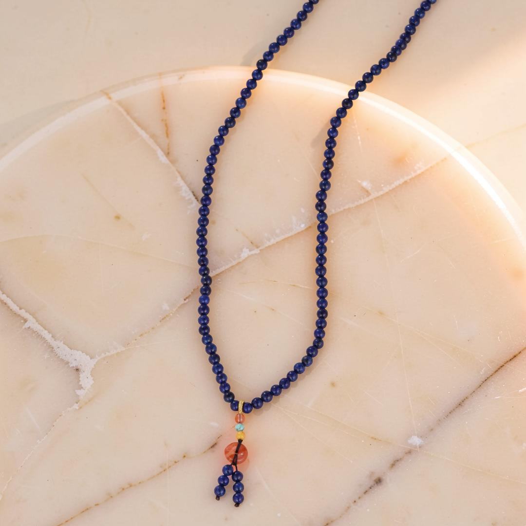 ATELIER-TIBET – Bracelet Mâlâ Lapis Lazuli – Perfection Spirituelle