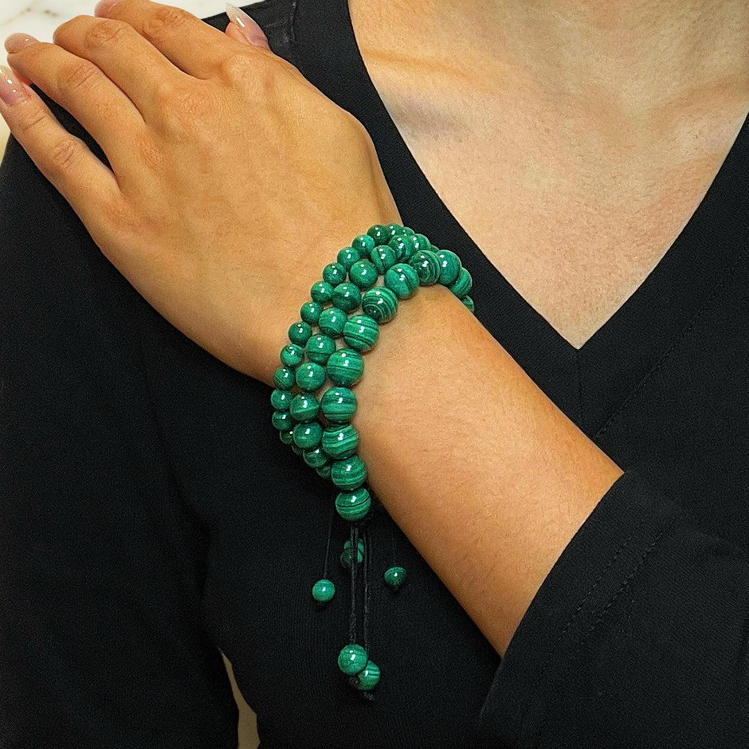 ATELIER-TIBET – Bracelet Malachite – Énergie Protectrice
