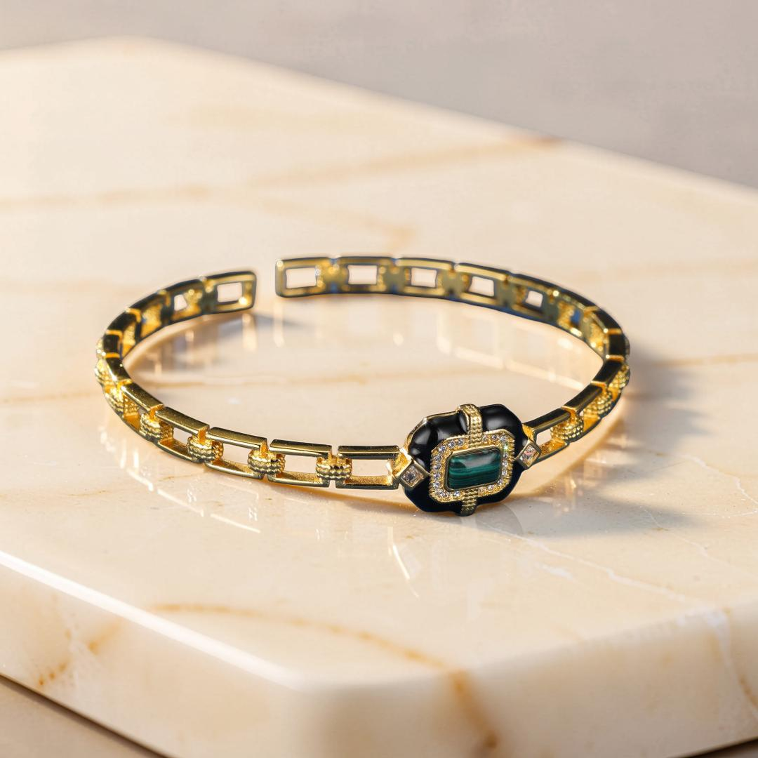 ATELIER-TIBET – Bracelet Malachite – Éveil de Confiance