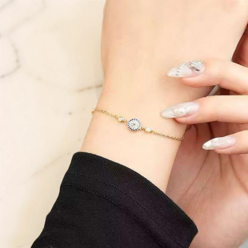ATELIER-TIBET – Bracelet Mauvais Œil – Éclat, Argent Plaqué Or