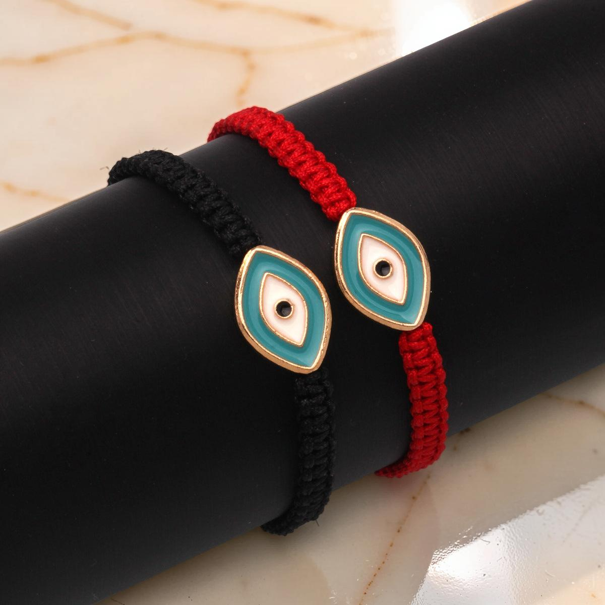 ATELIER-TIBET – Bracelet Mauvais Œil  Force Spirituelle  en Fil Rouge