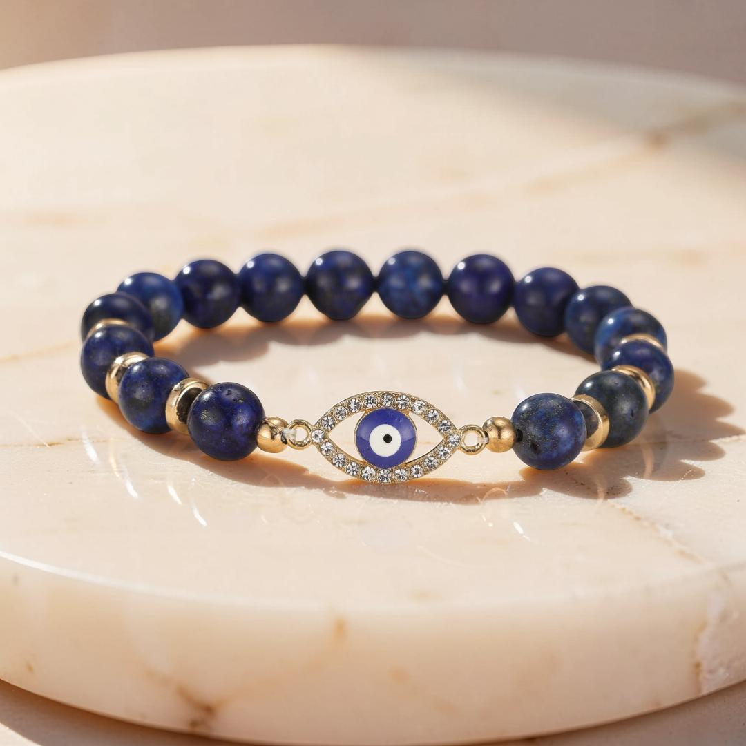 ATELIER-TIBET – Bracelet Mauvais Œil Lapis Lazuli – Sérénité