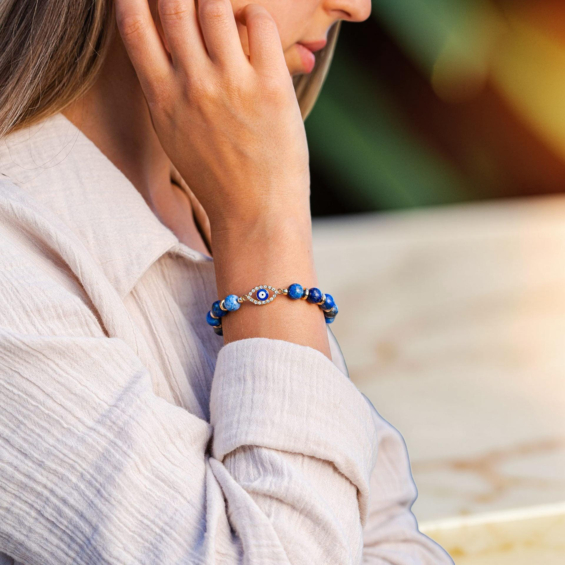 ATELIER-TIBET – Bracelet Mauvais Œil Lapis Lazuli – Sérénité