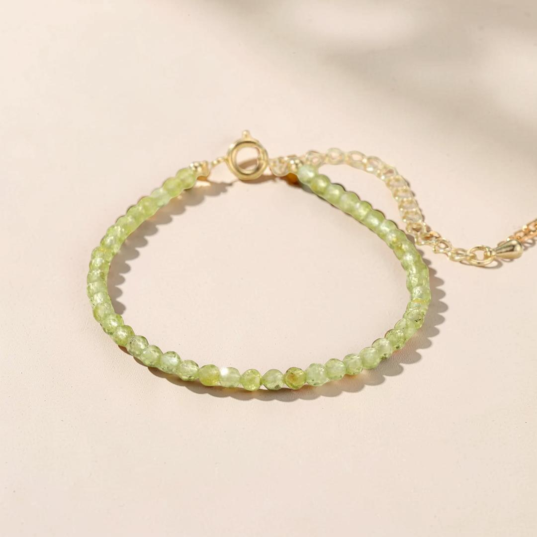ATELIER-TIBET – Bracelet Péridot – Rosée Verte