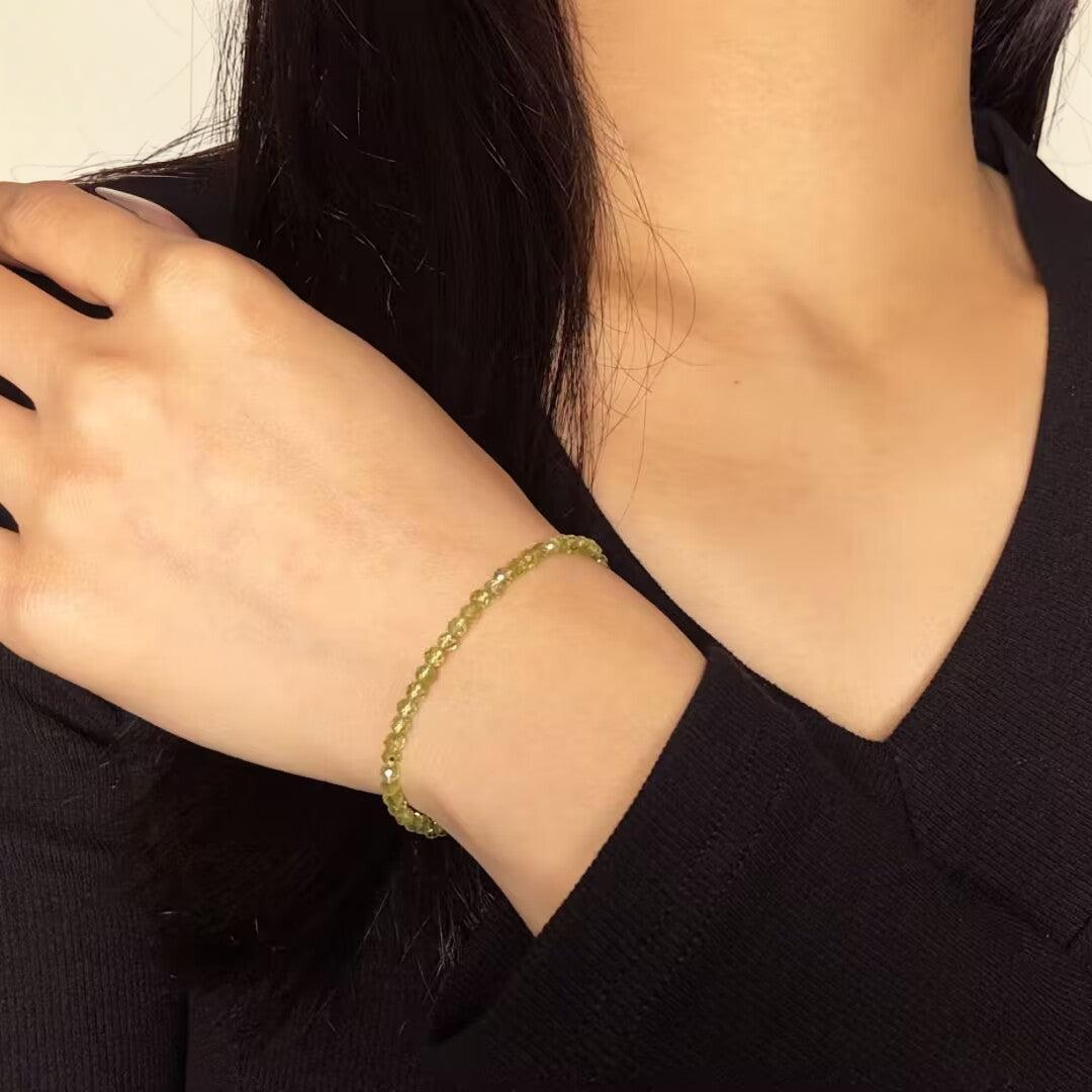 ATELIER-TIBET – Bracelet Péridot – Rosée Verte