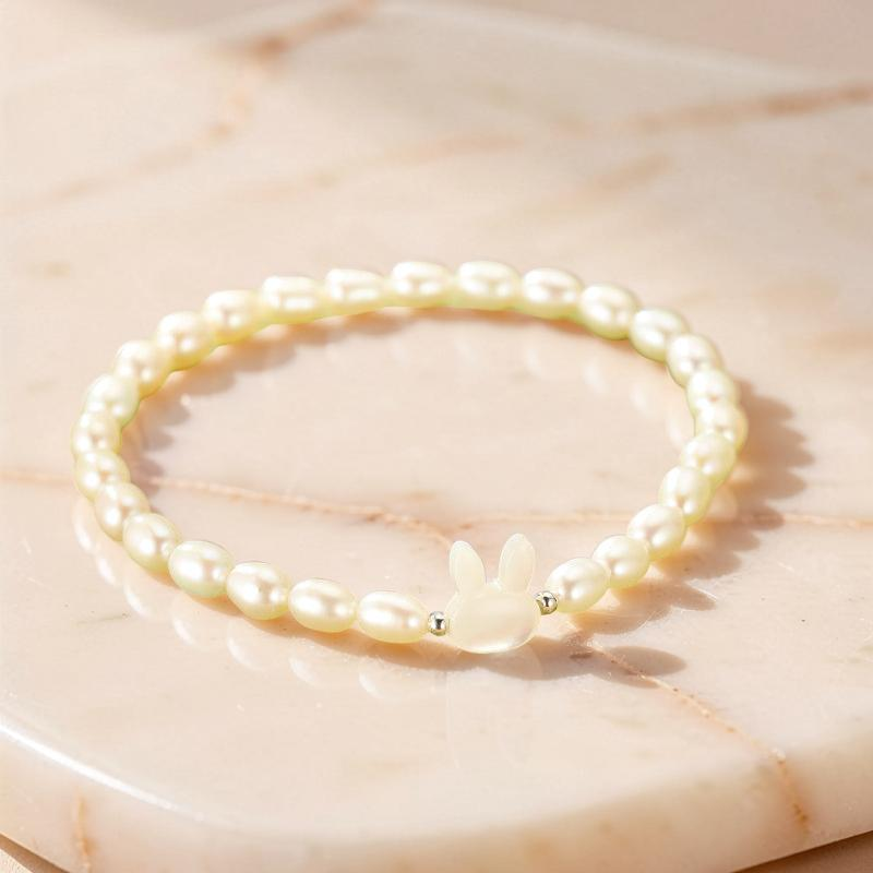 ATELIER-TIBET – Bracelet Perle – Tendresse Lapine, Argent