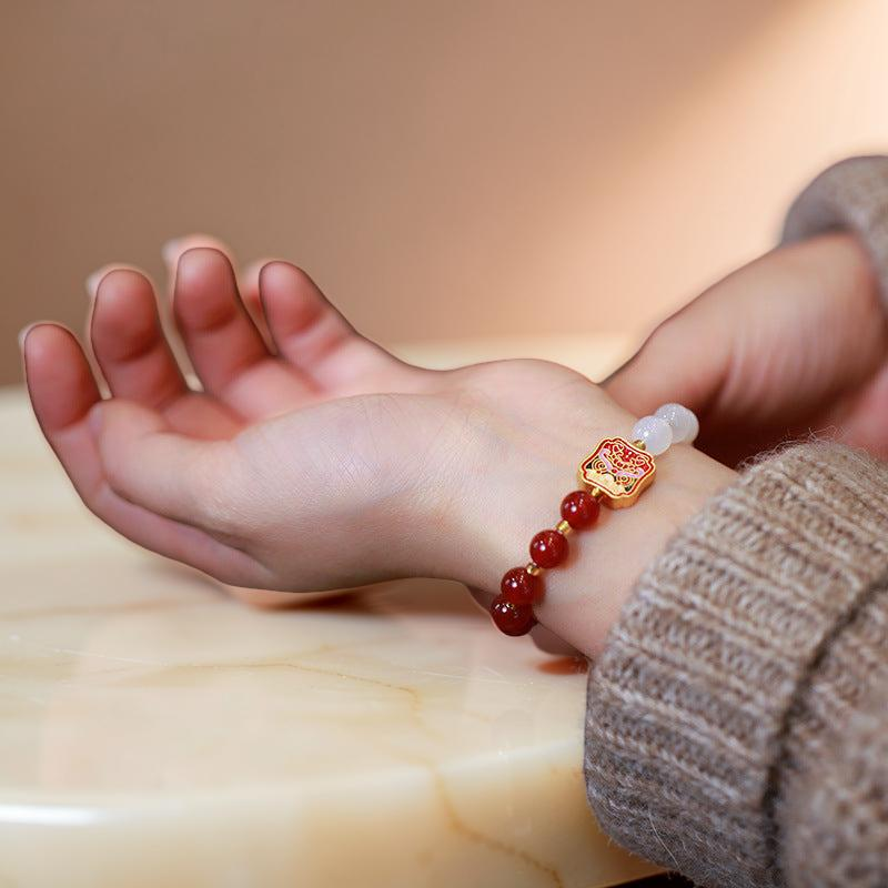 ATELIER-TIBET – Bracelet Pi Xiu en Agate – Apaisement et Richesse