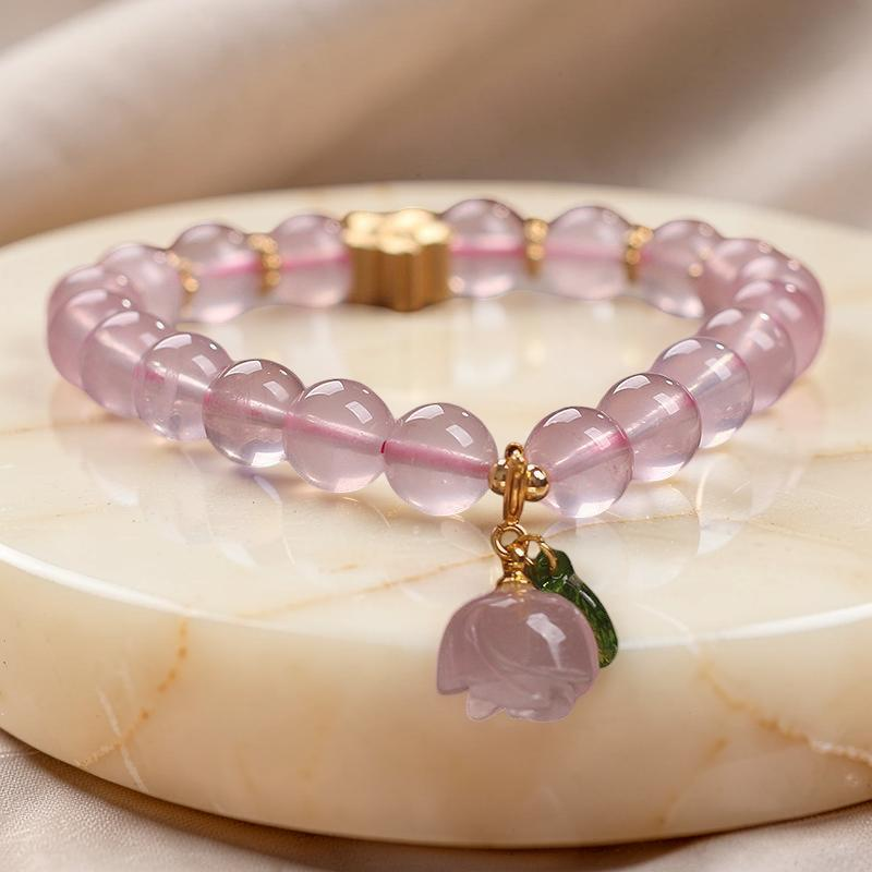 ATELIER-TIBET – Bracelet Quartz Rose – Amour de Cerise