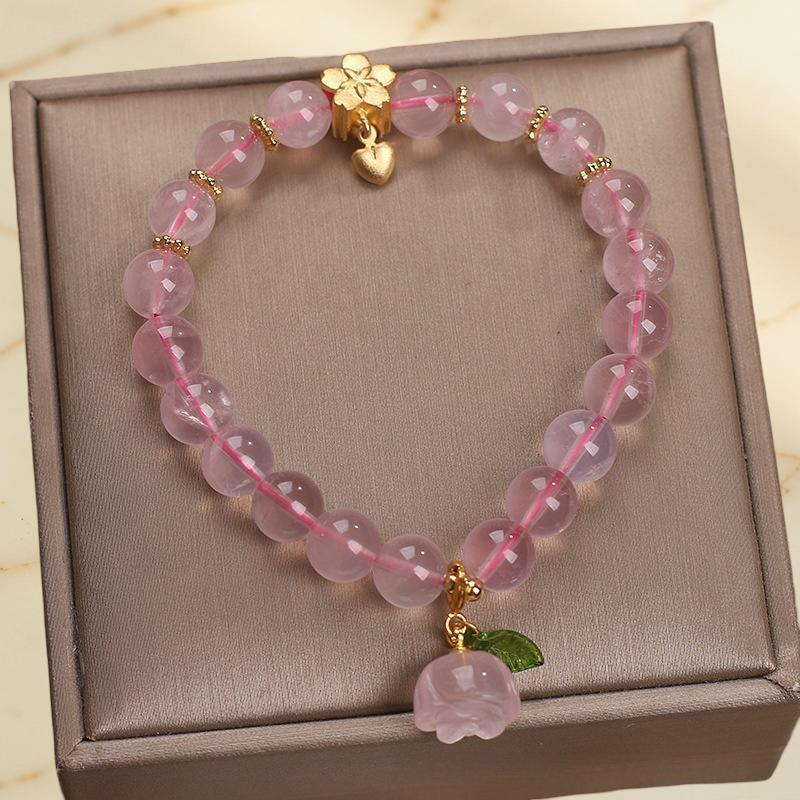 ATELIER-TIBET – Bracelet Quartz Rose – Amour de Cerise