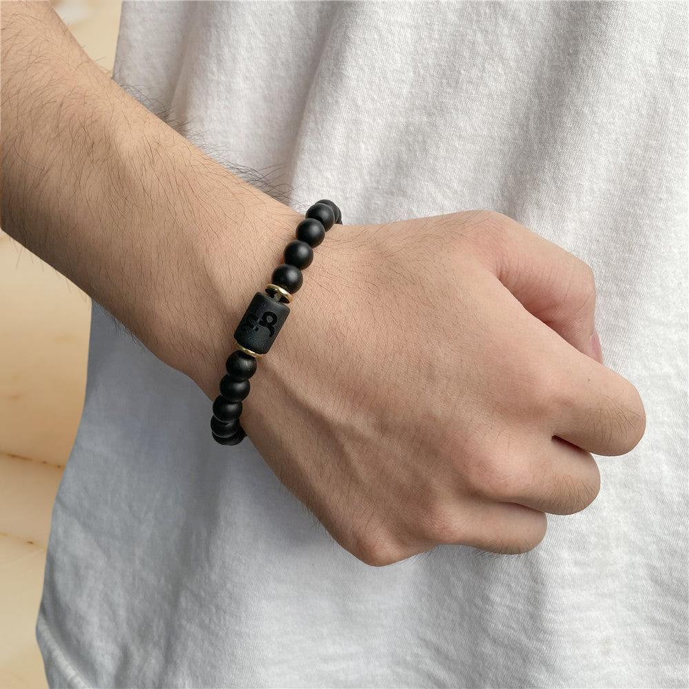 ATELIER-TIBET – Bracelet Signe Astrologique en Onyx – Protection Astrale