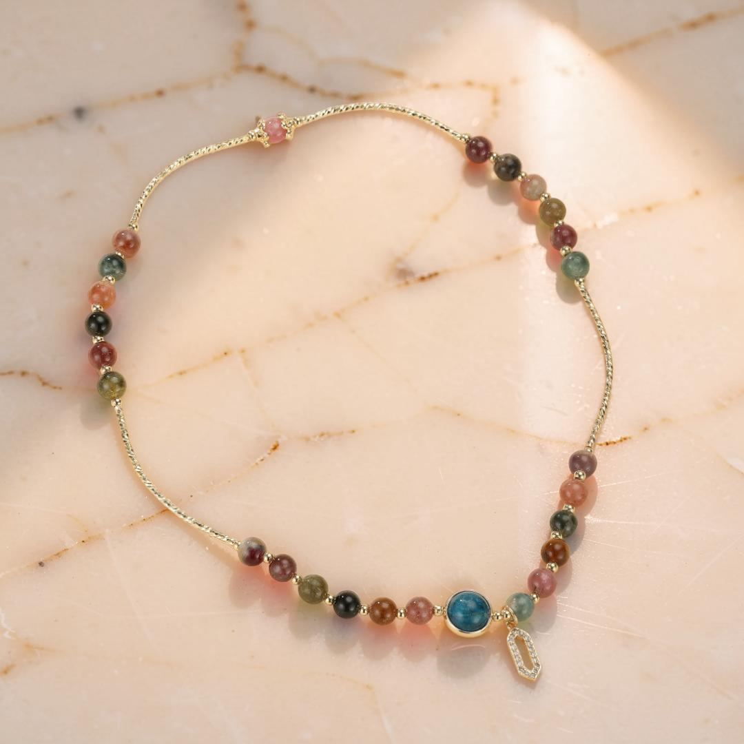 ATELIER-TIBET – Bracelet Tourmaline Deux Tours – Symphonie de Lumière