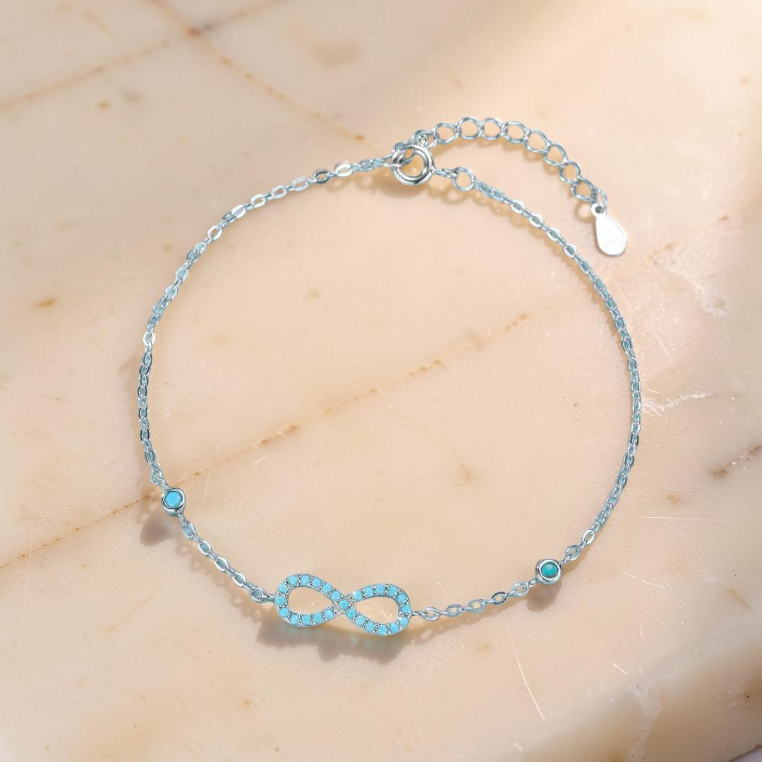 ATELIER-TIBET – Bracelet Turquoise – Souffle d’Écume, Argent 925