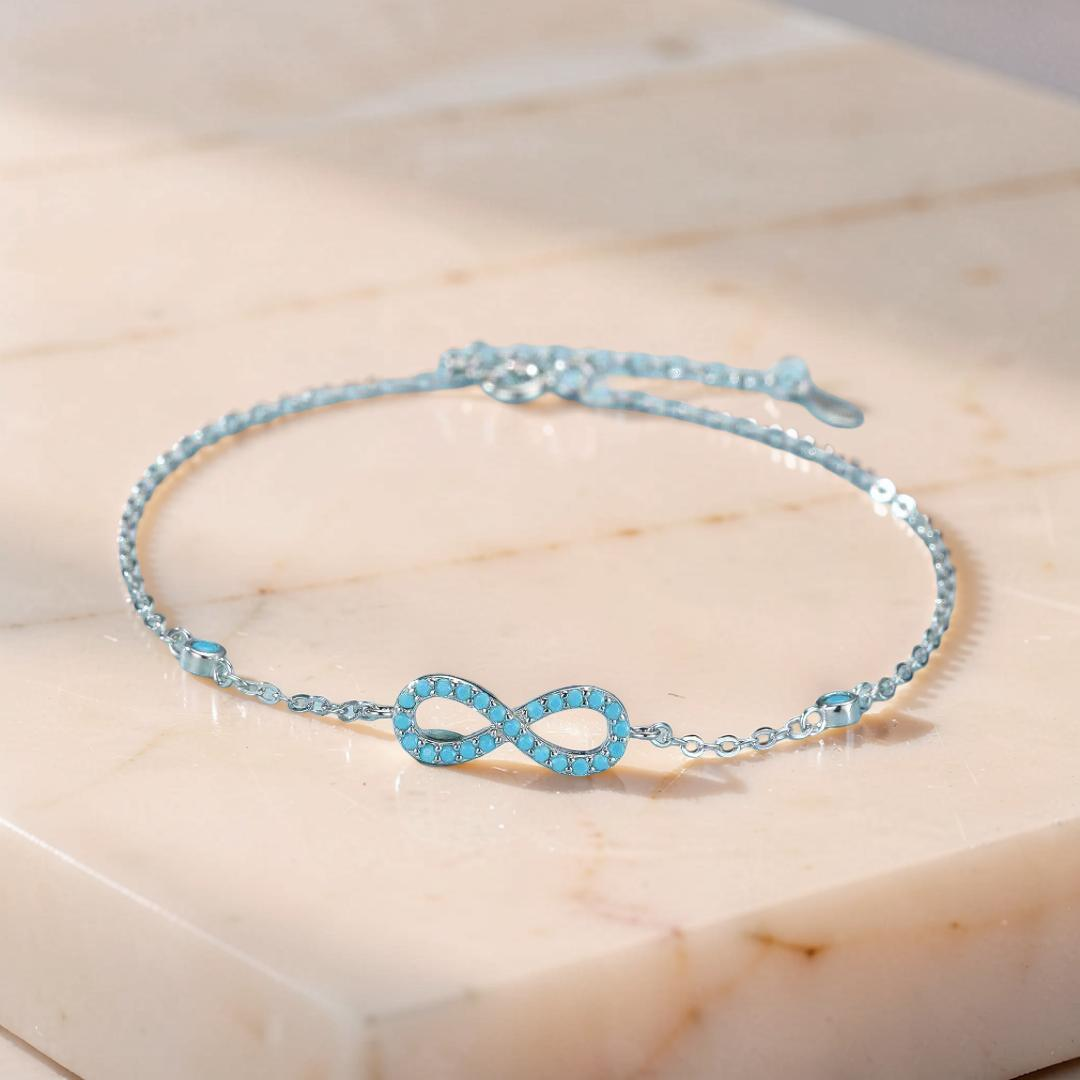 ATELIER-TIBET – Bracelet Turquoise – Souffle d’Écume, Argent 925