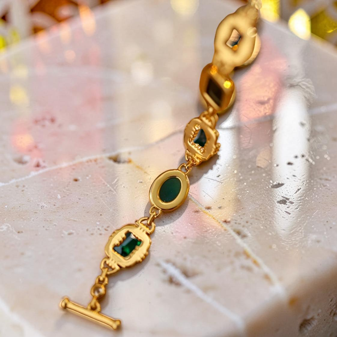 ATELIER-TIBET – Bracelet Vintage –  Promesse, Argent Plaqué Or