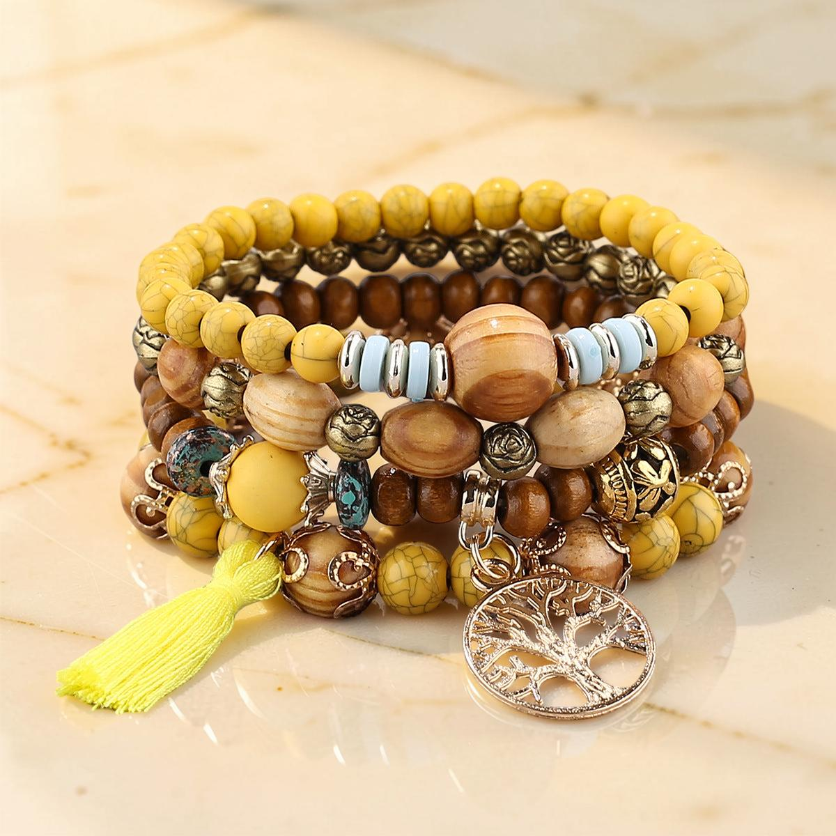ATELIER-TIBET – Bracelet Arbre de Vie - Abondance, Bois